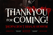 Thorncroft - Serif Grunge Horror, a Serif Font by Inviline.co (Thumbnail 15 of 15)