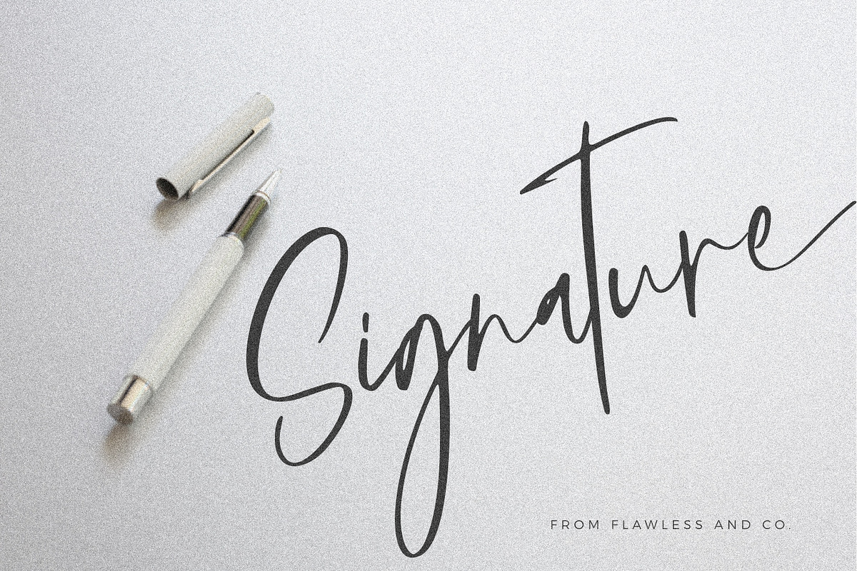 Augustin - Modern Signature Font, a Script Font by Flawless And Co (Photo 7 of 10)