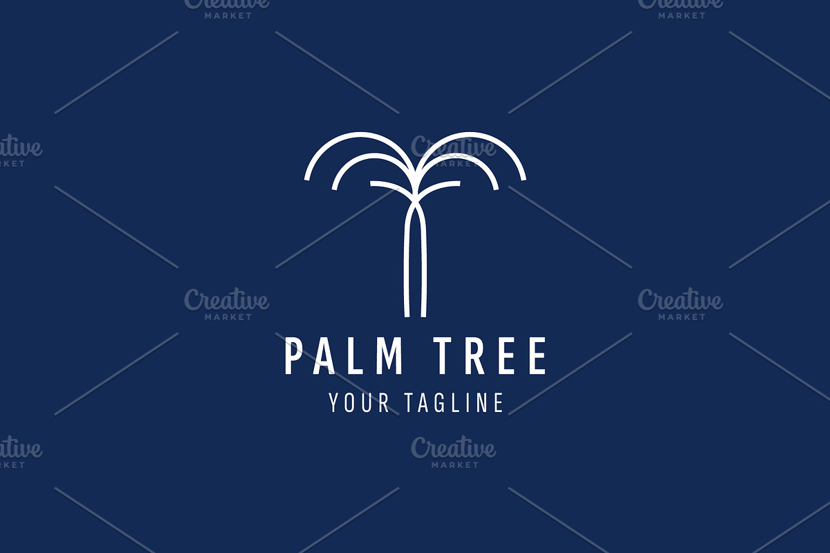 Palm tree logo icon illustration, a Branding & Logo Template by Dyn Studio