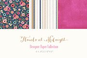 Digital Papers - Florals at Midnight, a Pattern Graphic by Create The Cut (Thumbnail 3 of 4)