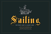 Arsenio Splendid Blackletter, a Blackletter Font by infernostudio3 (Thumbnail 3 of 10)