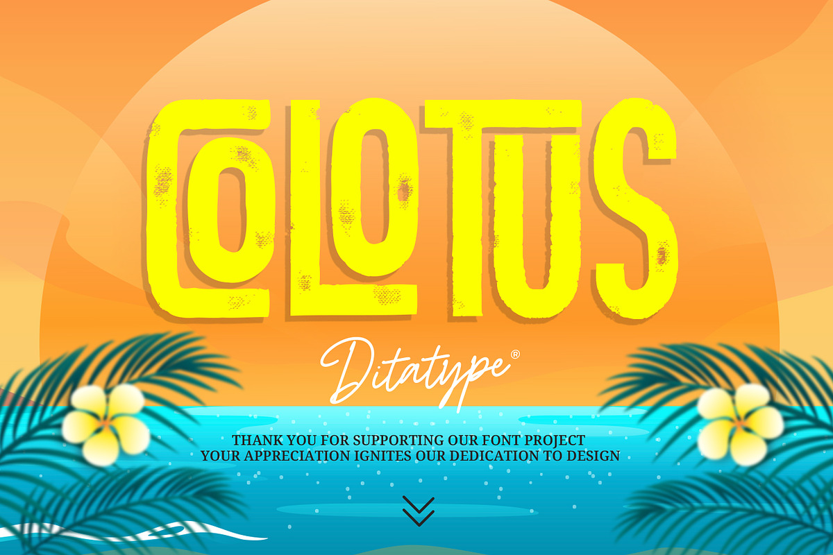 Colotus, a Script Font by Ditatype (Photo 10 of 10)