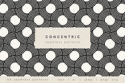 Concentric Seamless Patterns Bundle, a Pattern Graphic by Curly_Pat (Thumbnail 1 of 15)