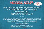 Noods Soup | Retro Vintage Typeface, a Sans Serif Font by Jolicia Type (Thumbnail 11 of 14)