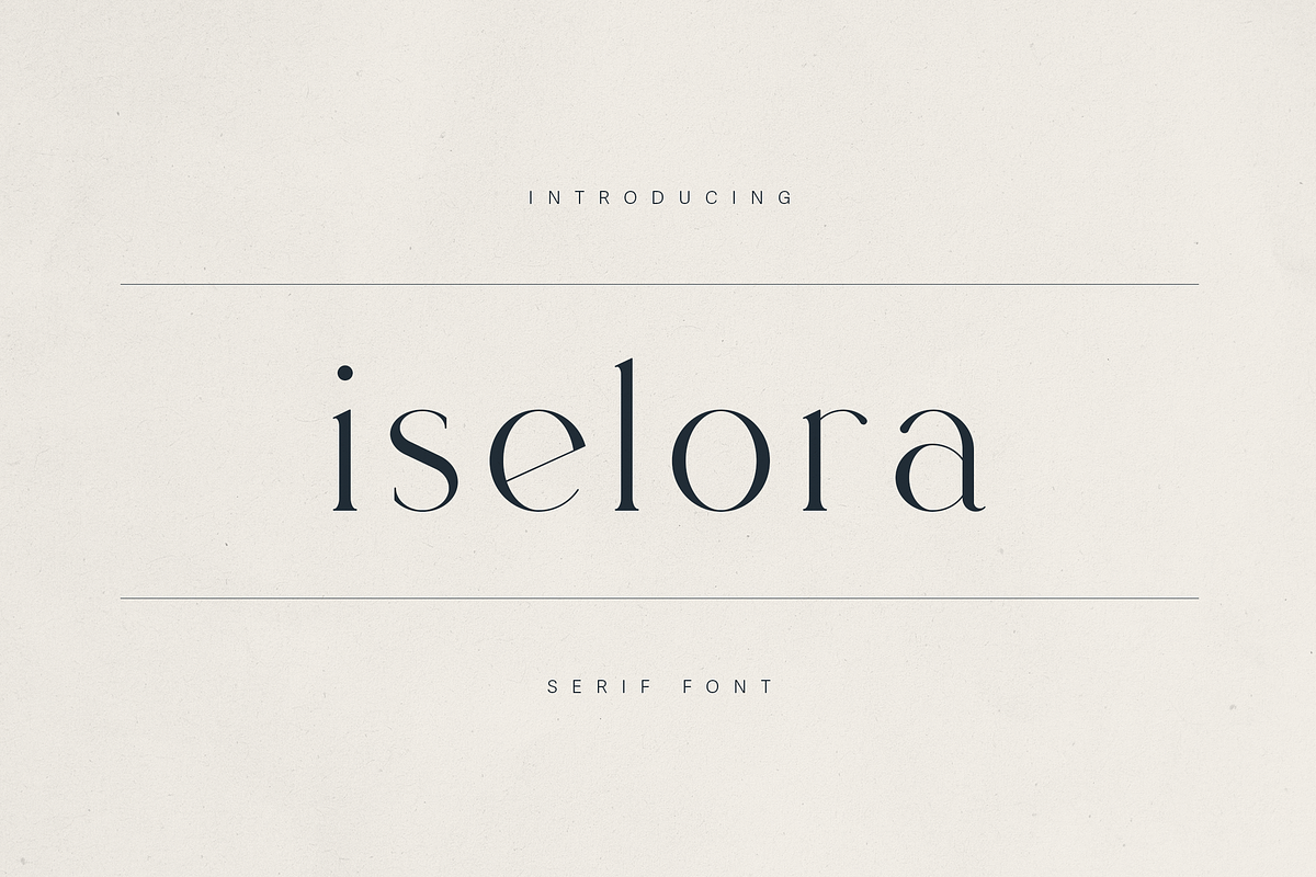 Iselora – A Sophisticated Serif Font, a Serif Font by Only Fonts (Photo 1 of 11)