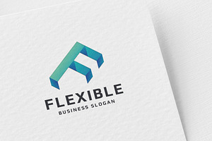 Flexible Letter F Logo, a Branding & Logo Template by Design_Planet