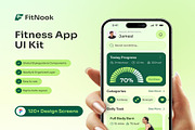 Fitness App UI Kit, an UI Kit Template by Creative Perspective (Thumbnail 1 of 6)