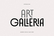 Art Galleria - Modern Display Font, a Sans Serif Font by Sensatype (Thumbnail 1 of 12)
