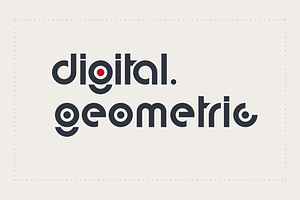 Digital Geometric Font