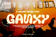 Ganxy - Retro Display Font, a Sans Serif Font by QR Design Studio (Thumbnail 1 of 12)