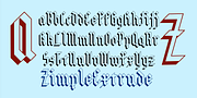 Zimple, a Blackletter Font by Ingrimayne Type (Thumbnail 2 of 5)