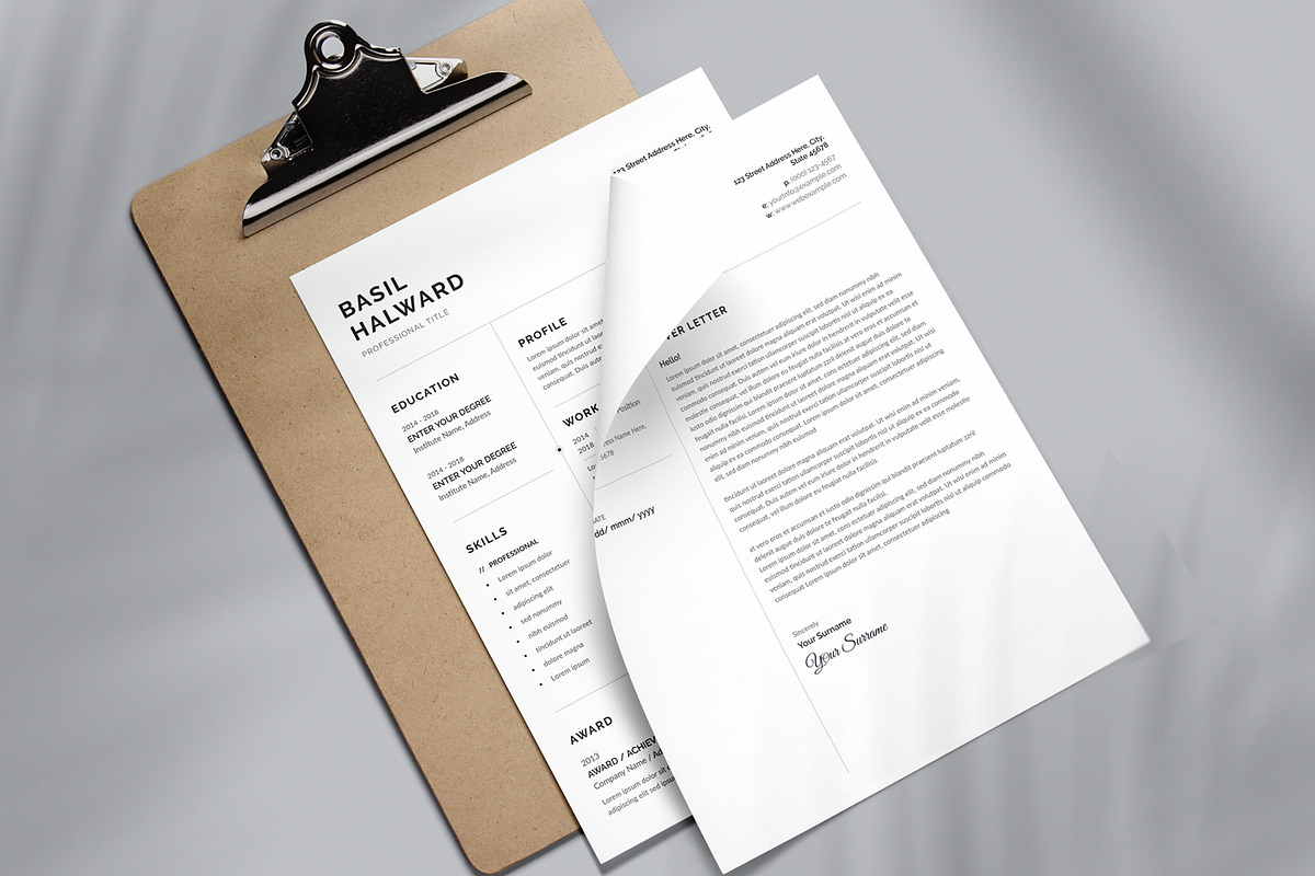 Minimalist Resume / CV, a Resume Template by Aspect_Studio (Photo 4 of 5)