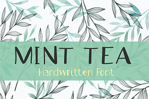 Mint Tea - Handwritten Font