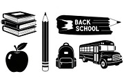 Back To School Silhouette Bundle, an Illustration by Designer_Momina (Thumbnail 41 of 51)