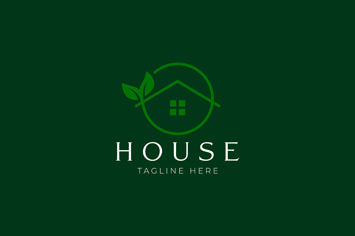 House Leaf Eco Green Logo, a Branding & Logo Template by Signatoro (Photo 3 of 3)
