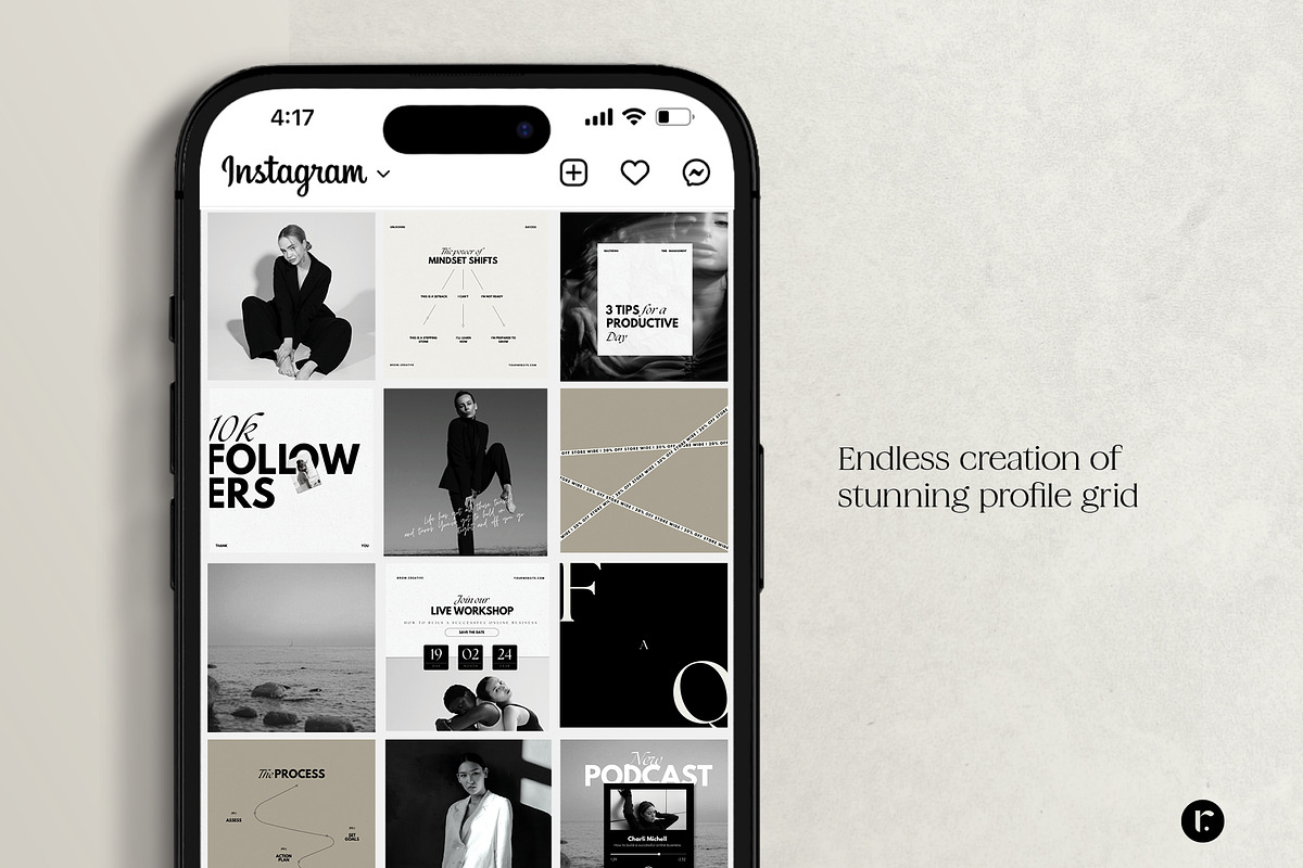 Coach Instagram Carousel & Post, a Social Media Template by Row Creative