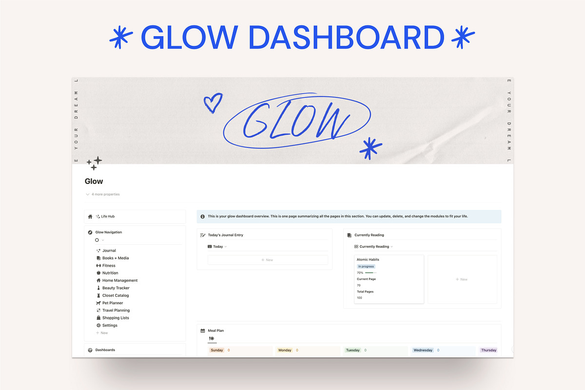 Notion Life Hub Template - Scribbles, a Templates & Theme by 89 Golden Blvd (Photo 6 of 7)