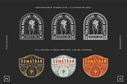 12 Coffee Logo and Badge Templates, a Branding & Logo Template by Wortfice (Thumbnail 2 of 9)