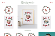 Cute watercolor Christmas collection, a Seasonal Illustration by Peviotadesign (Thumbnail 11 of 13)