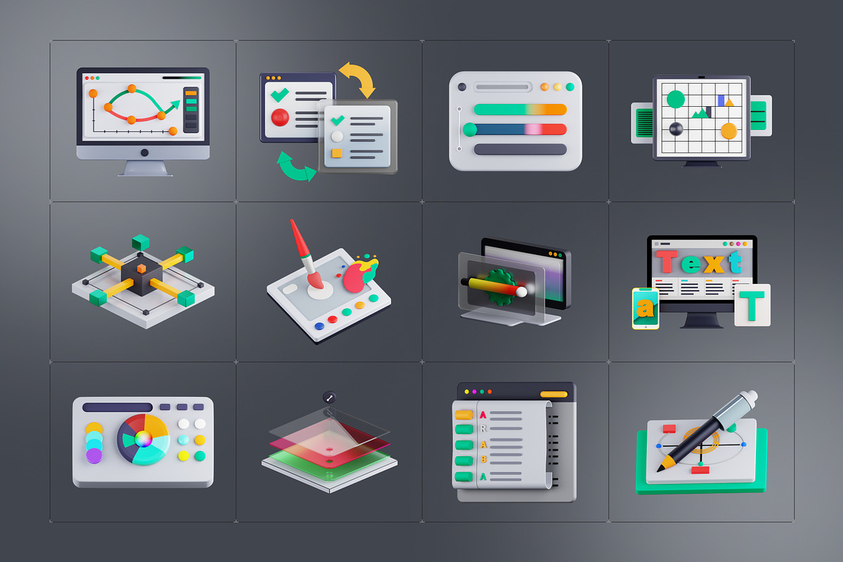 Graphic Design 3d Render, an Emoji Icon by Vectors Market (Photo 6 of 8)