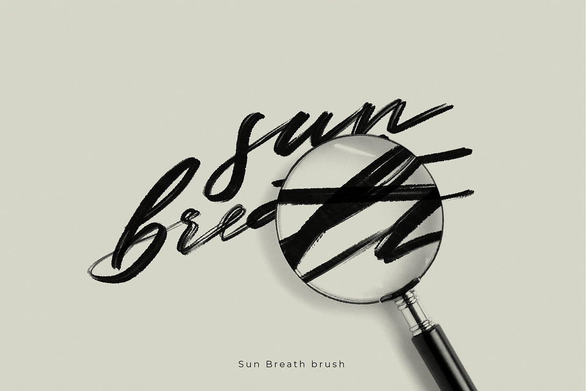 10 Lettering Brushes For Procreate, a Brush Add-On by Katsia Liat (Jazwinska) (Photo 7 of 10)