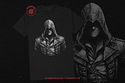 10 Bundle Dark Art Assassins Killer, an Illustration by Morspective (Thumbnail 2 of 7)