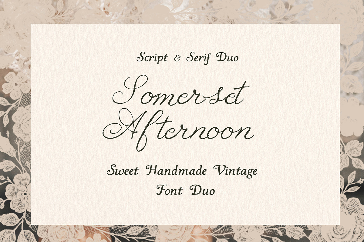 Handmade Script and Serif Font Duo, a Handwritten Font by Laras Wonderland (Photo 1 of 13)