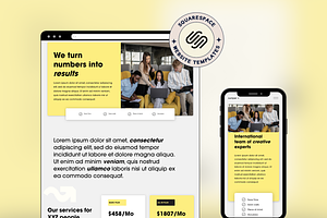 Squarespace Website template