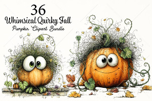 Whimsical Quirky Fall Pumpkin PNG, a Seasonal Illustration by Canvas Craft
