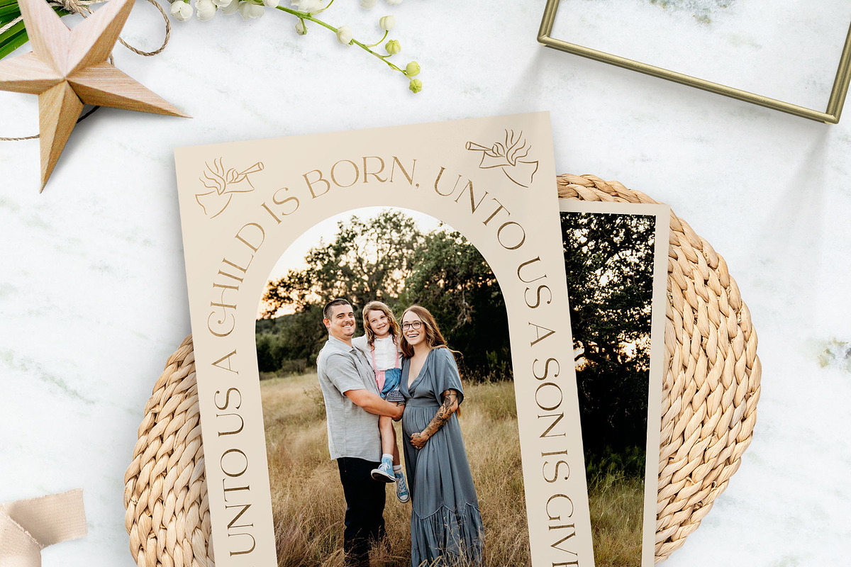 Religious Christmas Card Templates, a Card Template by 7th Avenue Designs (Photo 9 of 11)