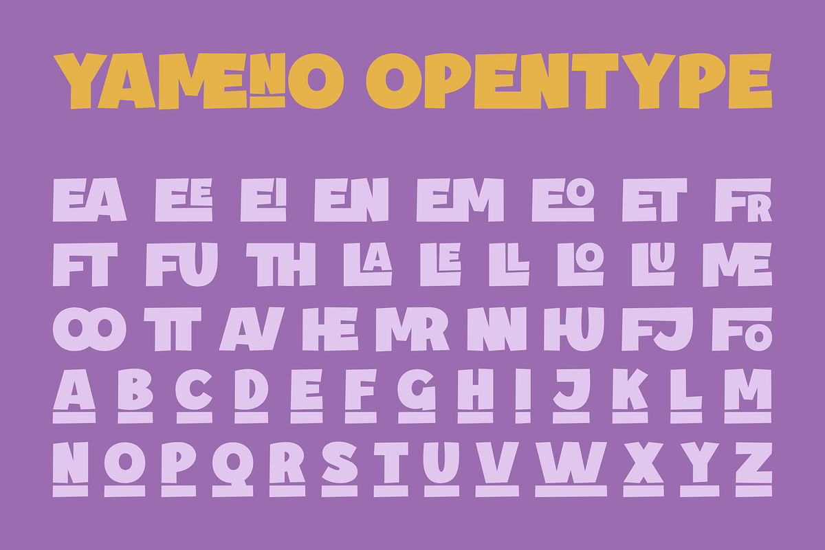 Yameno, a Sans Serif Font by ahweproject (Photo 5 of 10)