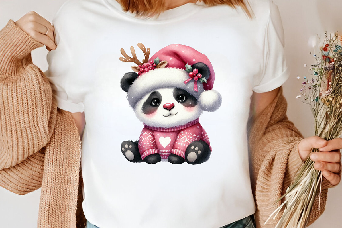 Pink Jumper Animals Christmas, an Illustration by Canvas Craft (Photo 4 of 8)