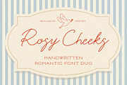 Rosy Cheeks | Romantic font duo, a Handwritten Font by Brandear Design (Thumbnail 1 of 16)