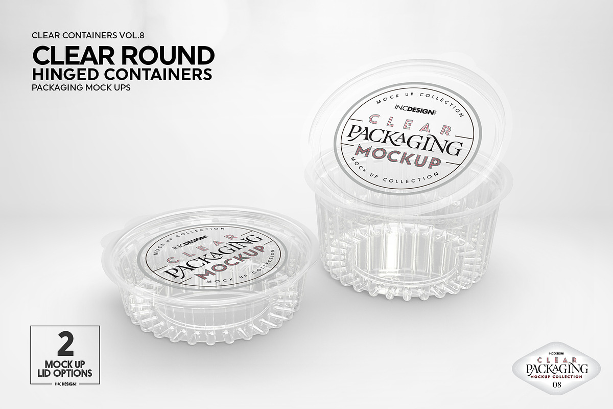 08 Clear Container Packaging Mockups, a Cups & Container Mockup by INCDesign (Photo 10 of 22)