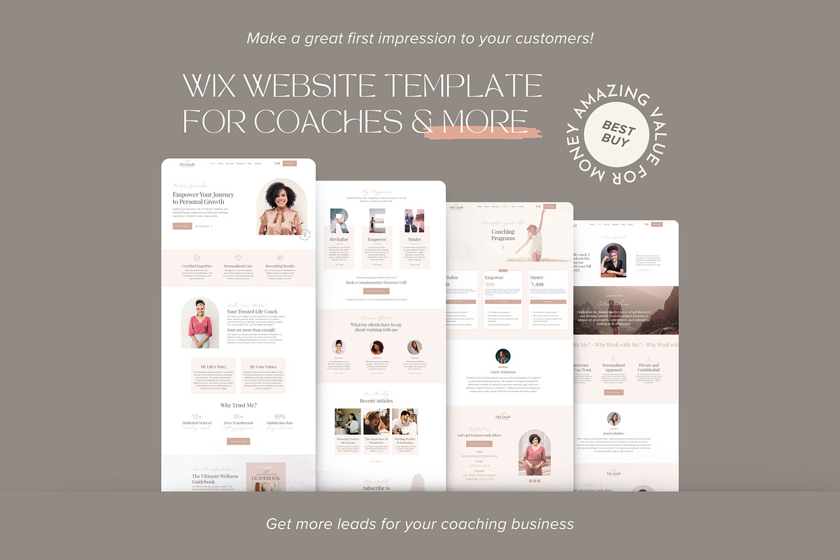Wix Template Coaching Wix Website, a Wix Template by vectorocean (Photo 6 of 11)