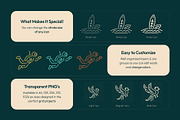 Tropical Icon Art Set, an Outline Icon by Prosymbols (Thumbnail 2 of 8)