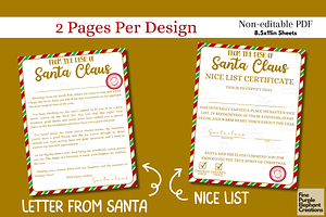 Nice List Certificate & Santa Letter