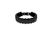 Minimal Black Paracord Bracelet, a Graphic by hafijul (Thumbnail 8 of 11)