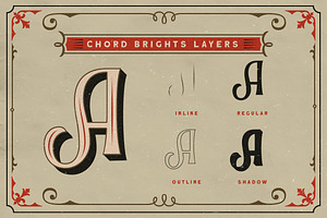 Chord Brights - A Layered Typeface