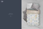 Bedding Multiboard Mockup, an Apparel Mockup by Denny's Mock-ups (Thumbnail 1 of 9)