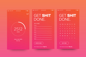 Daily UX UI Kit for App Design