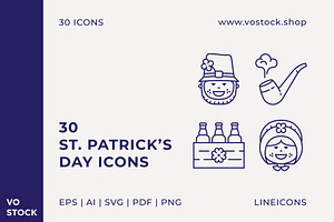 30 St.Patrick's Day Icons