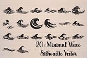 Minimal Wave Silhouette, an Object Graphic by Designer_Momina (Thumbnail 18 of 18)