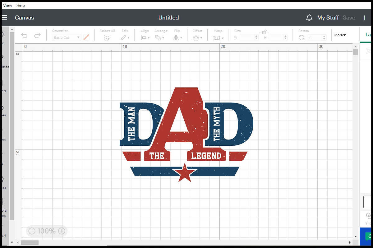 DAD The Man The Myth The Legend SVG, an Object Graphic by BeeCraftR (Photo 4 of 5)