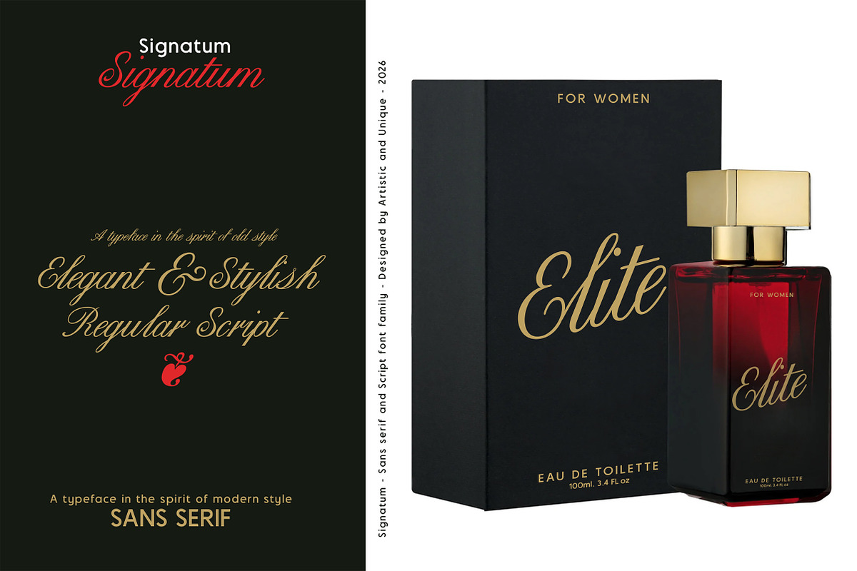 Signatum - Font family, a Handwritten Font by Artistic & Unique (Photo 12 of 15)