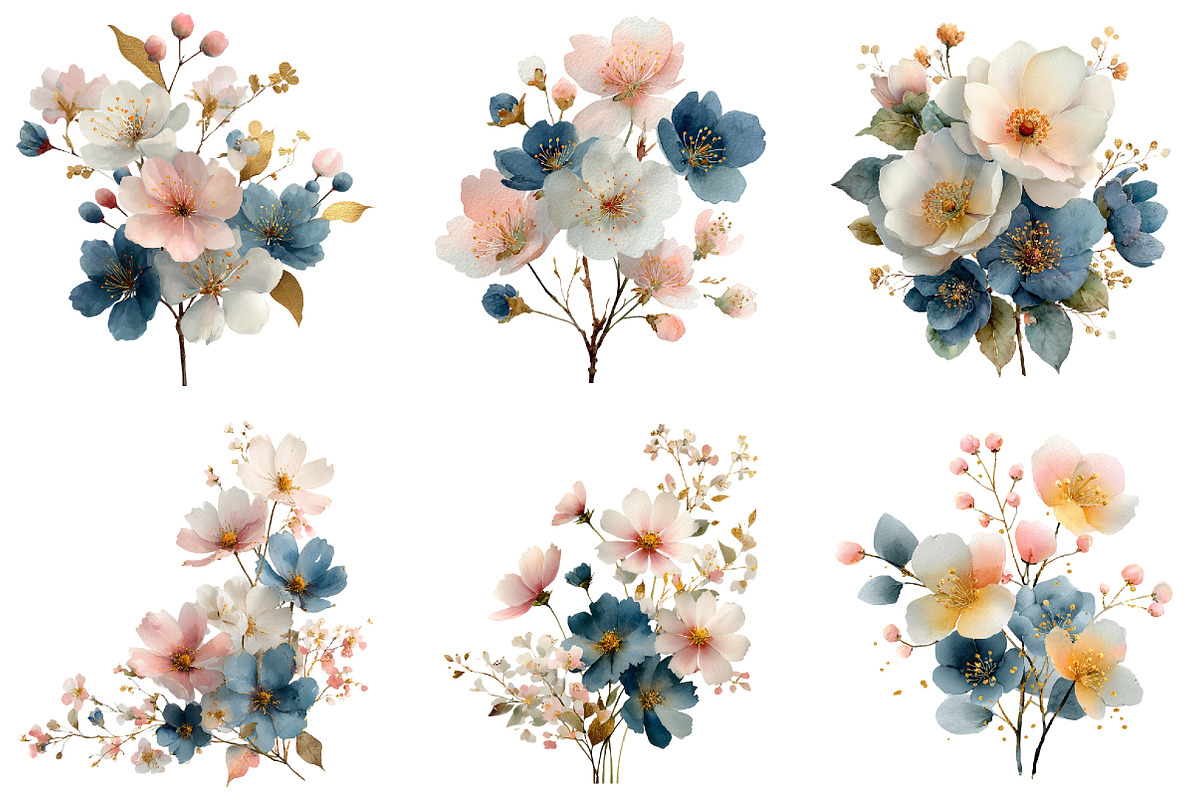 Wedding Floral Clipart, an Illustration by DreamArtGraphic (Photo 4 of 4)