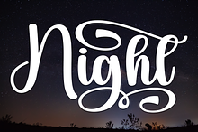 Night | Script Font