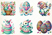 Easter Sublimation Clipart Bundle, an Illustration by DreamCafeArt (Thumbnail 3 of 5)