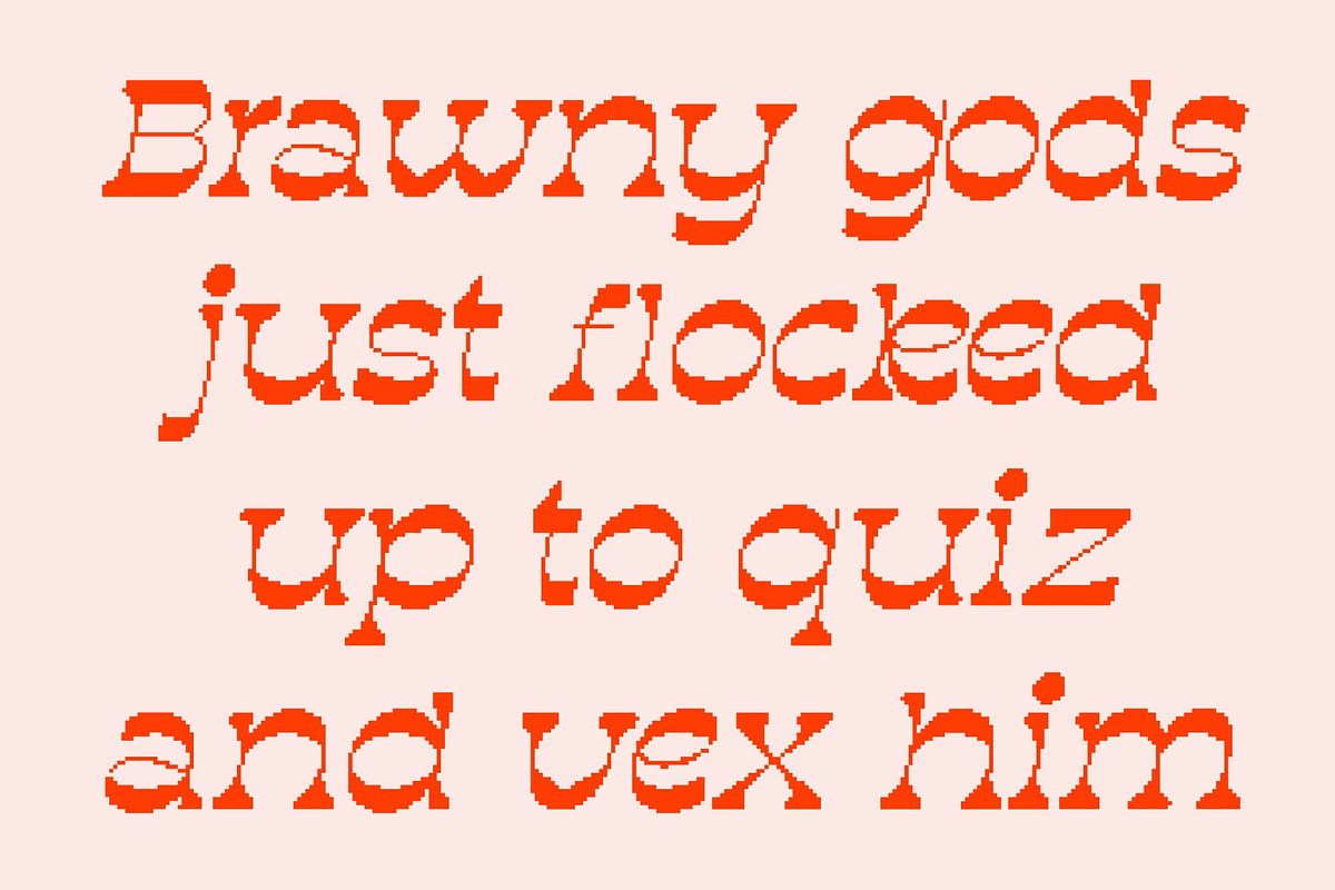 Quiros Pixel, a Serif Font by Craft Supply Co. (Photo 5 of 8)