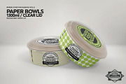 Paper Bowls with Clear Lids Mockup, a Packaging Mockup by INCDesign (Thumbnail 6 of 8)